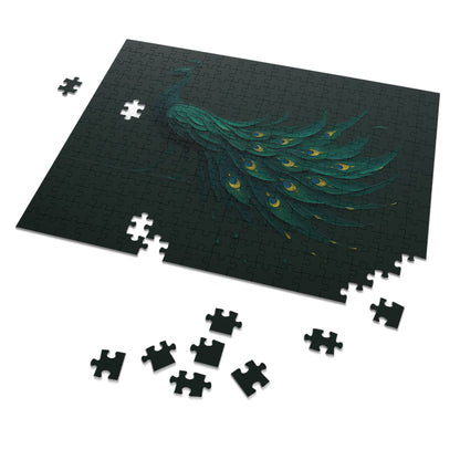 Peacock in Motion — Emerald Drip