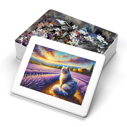 A Cat Among the Lavender Fields in Provence