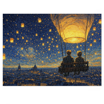 Lantern Sky Serenade: A Quiet Ride for Two