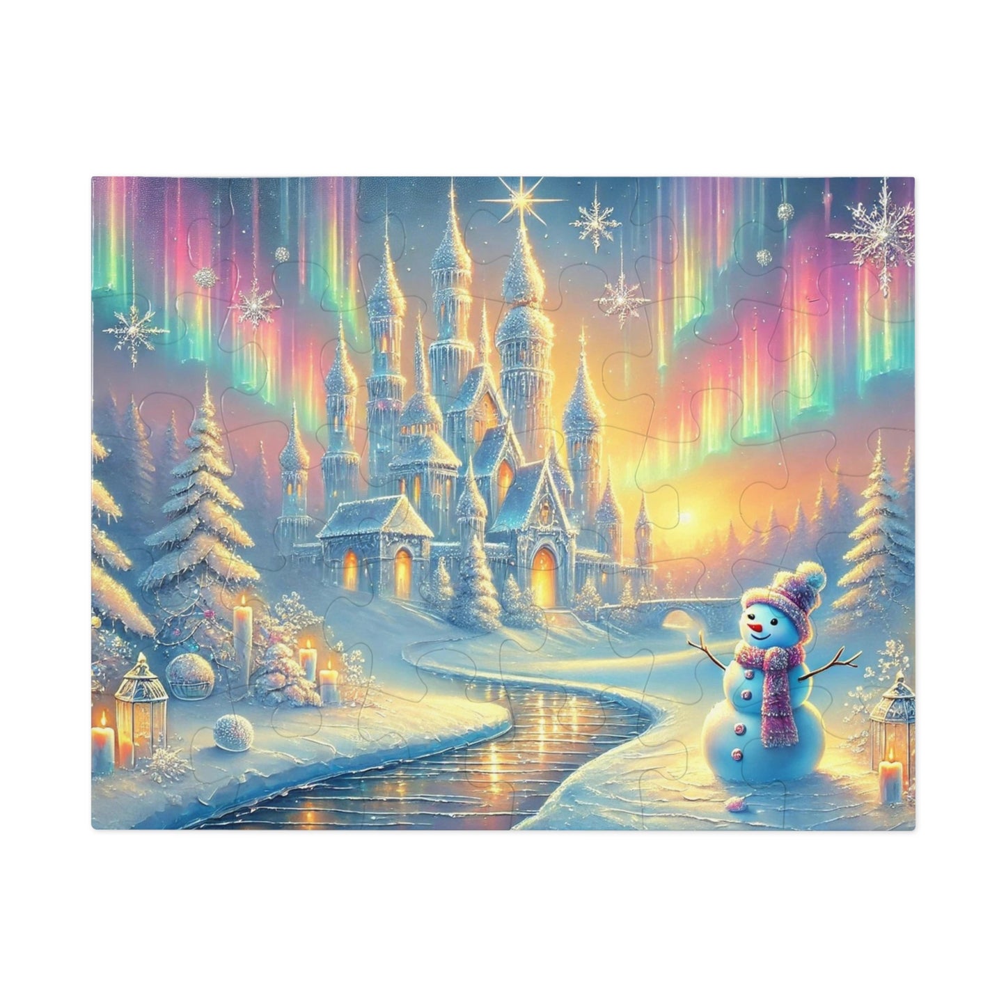Winterlight Castle: A Puzzle of Snow, Stars, and Northern Wonder