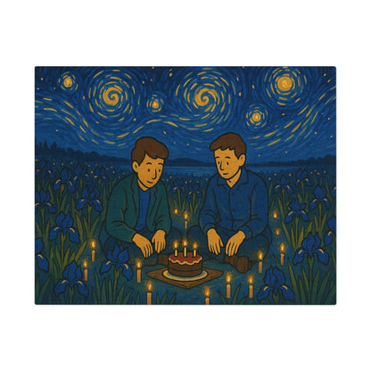 Birthday Among the Irises: A Quiet Celebration Under the Stars