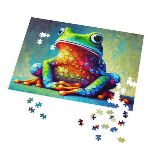 Rainbow Tree Frog: A Bubble Symphony