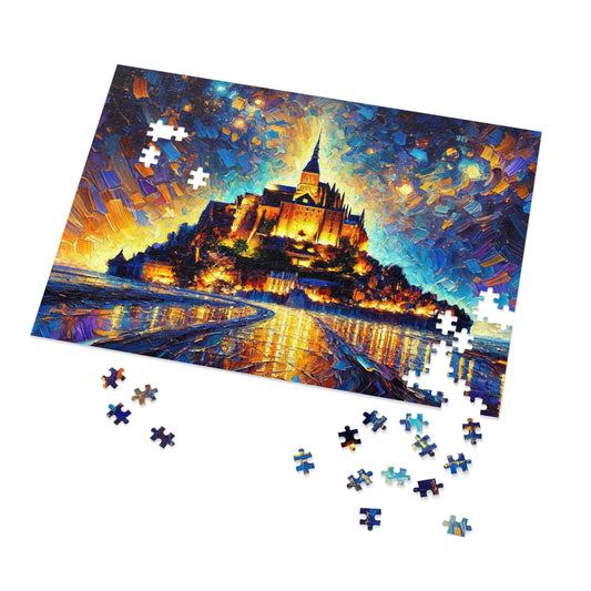 Mont Saint-Michel: A Palette Knife Symphony
