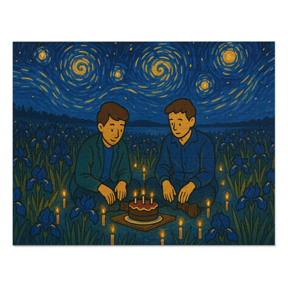 Birthday Among the Irises: A Quiet Celebration Under the Stars