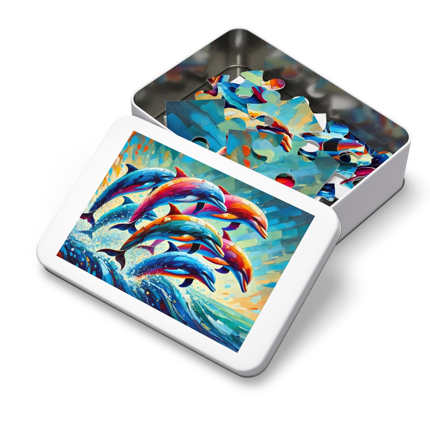 Rainbow Dolphins: A Dance of Ocean Prisma