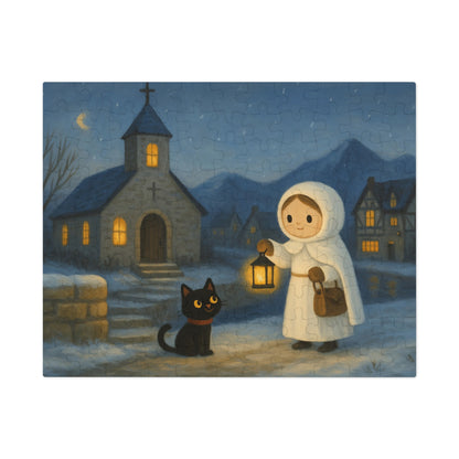 Little Black Cat Journeys: A Winter Chapel Tale