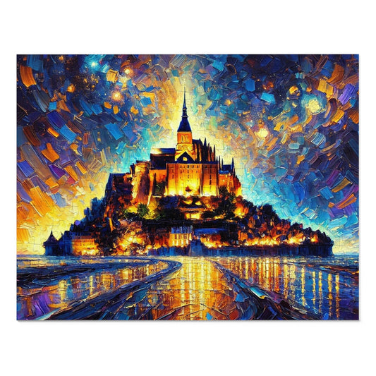 Mont Saint-Michel: A Palette Knife Symphony