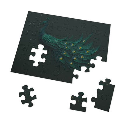 Peacock in Motion — Emerald Drip