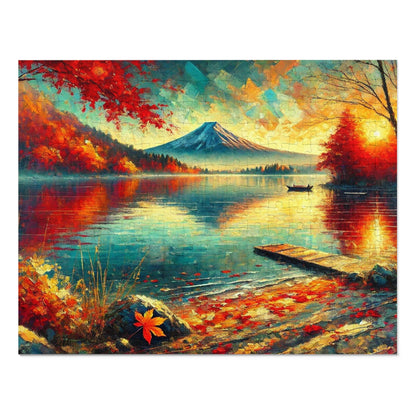 Autumn Dawn at Lake Kawaguchi
