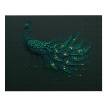 Peacock in Motion — Emerald Drip
