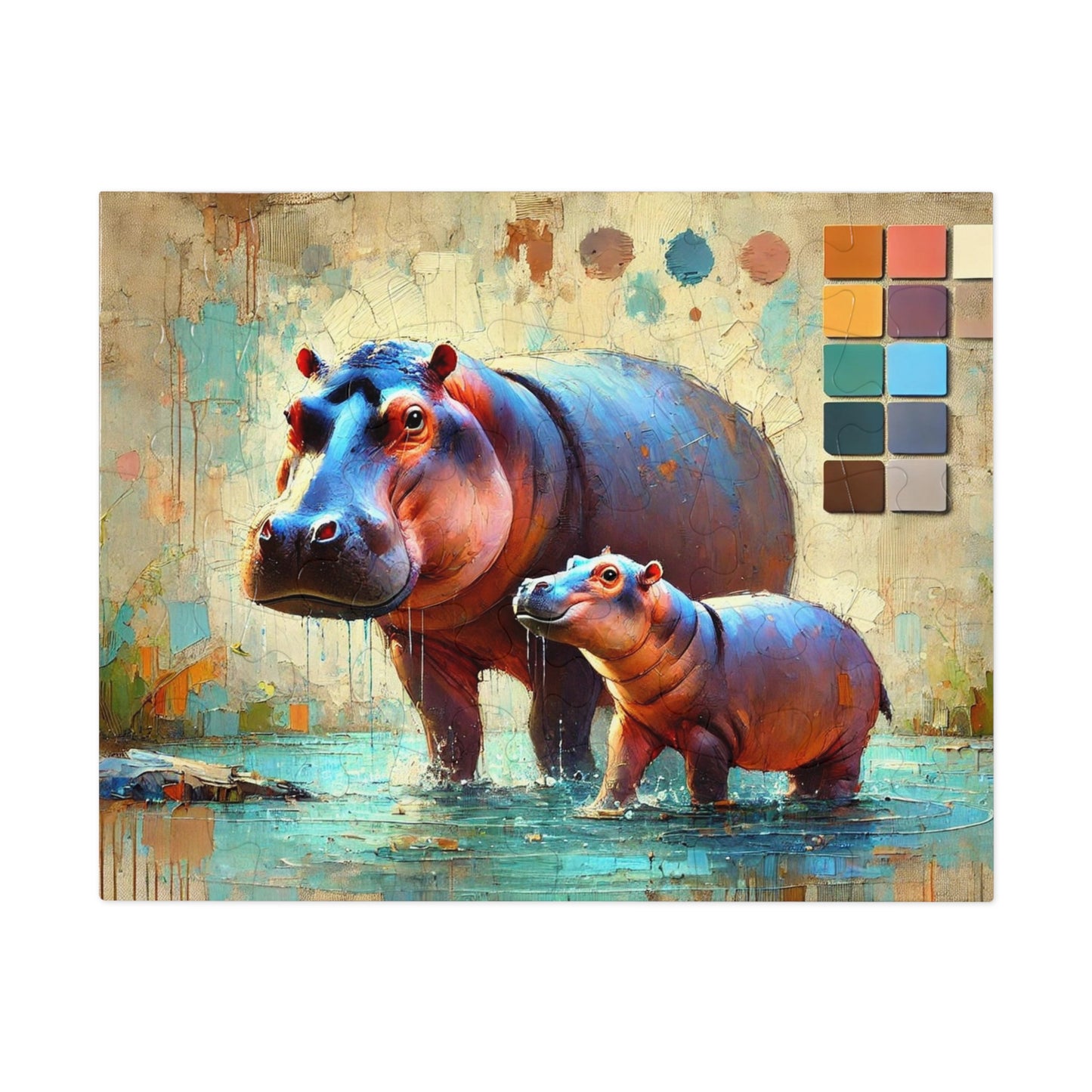 A Hippo Duo: In the Heart of the Wetlands