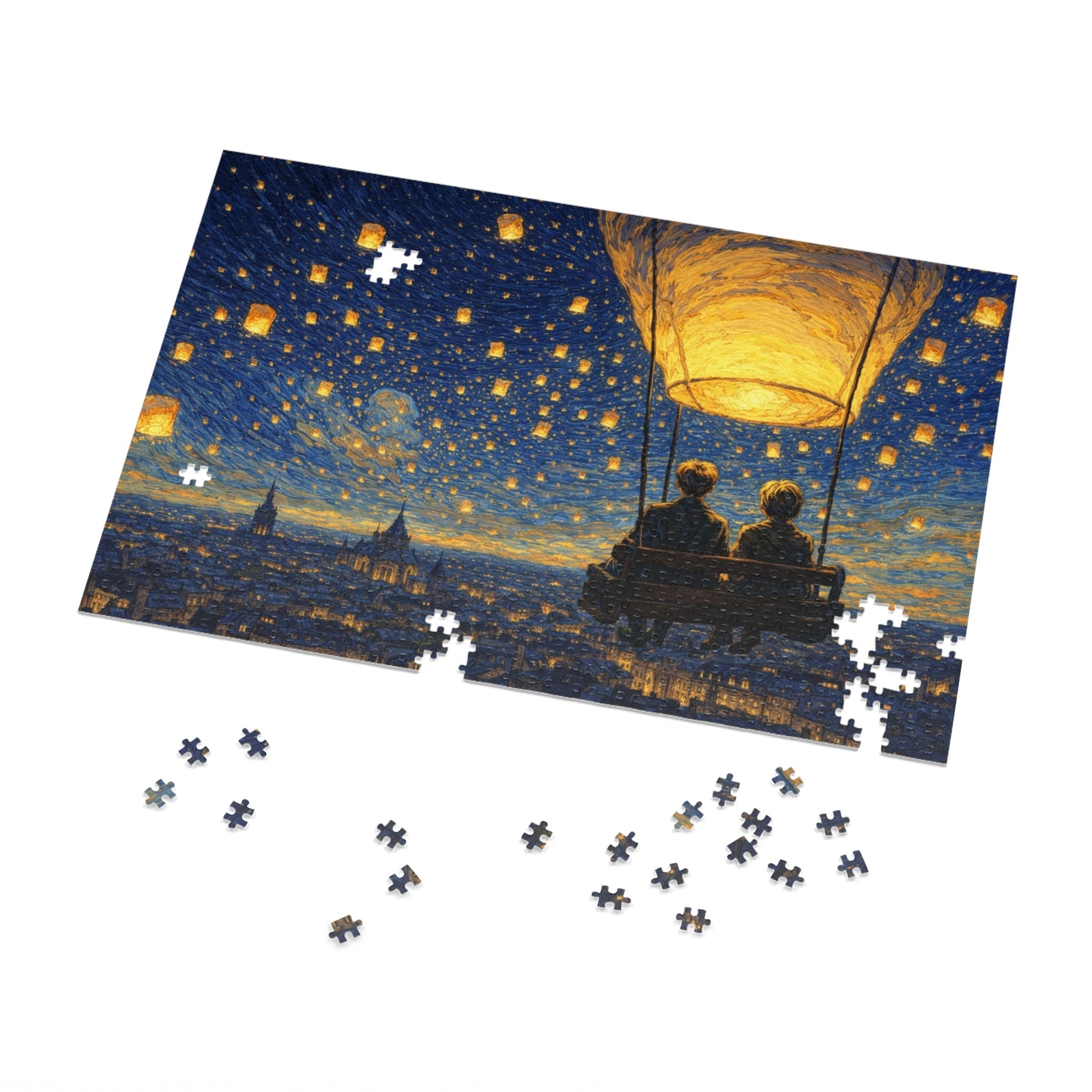 Lantern Sky Serenade: A Quiet Ride for Two