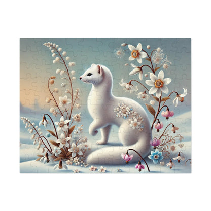 Winter Whispers: The White Weasel and the Flowers of Frost
