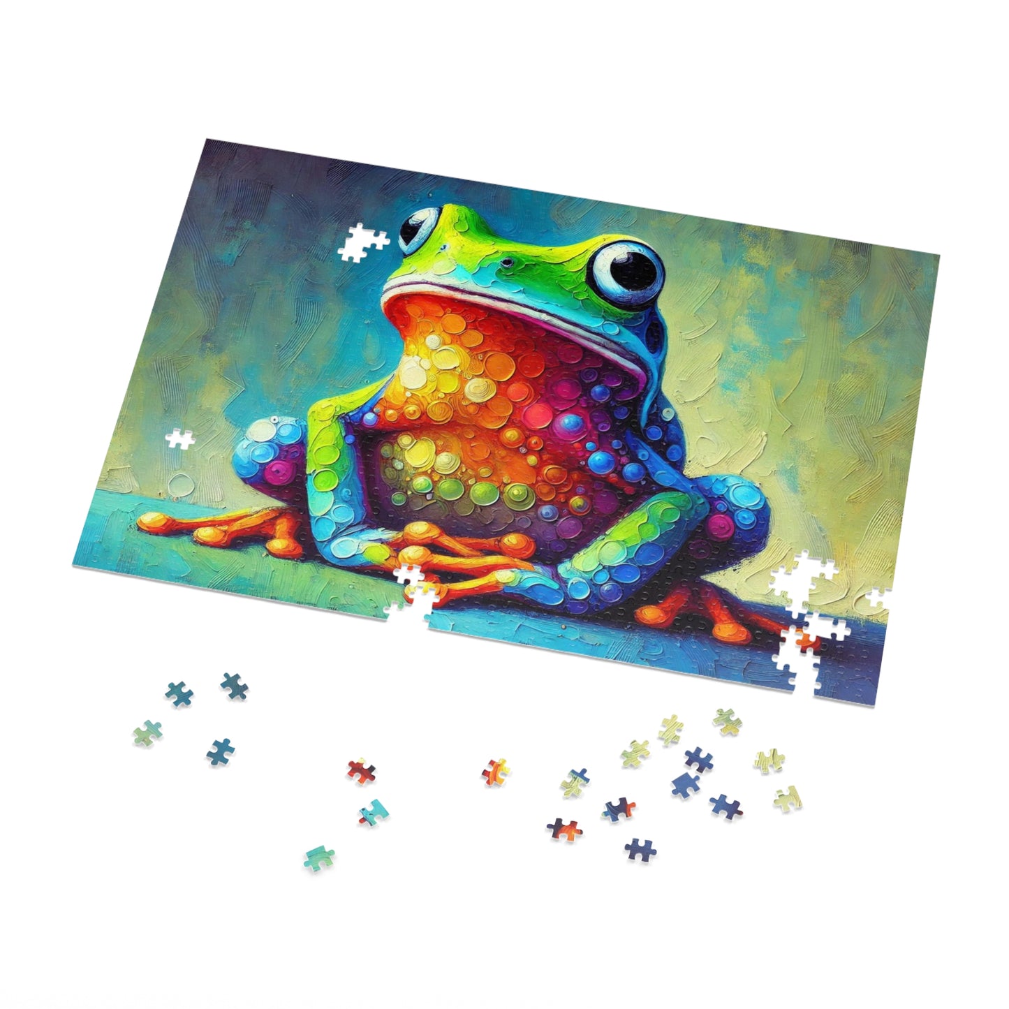 Rainbow Tree Frog: A Bubble Symphony