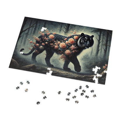 The Floral Tiger: Blossoms in the Shadows