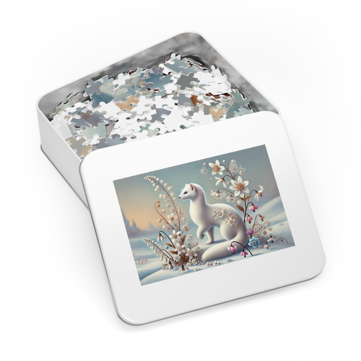 Winter Whispers: The White Weasel and the Flowers of Frost