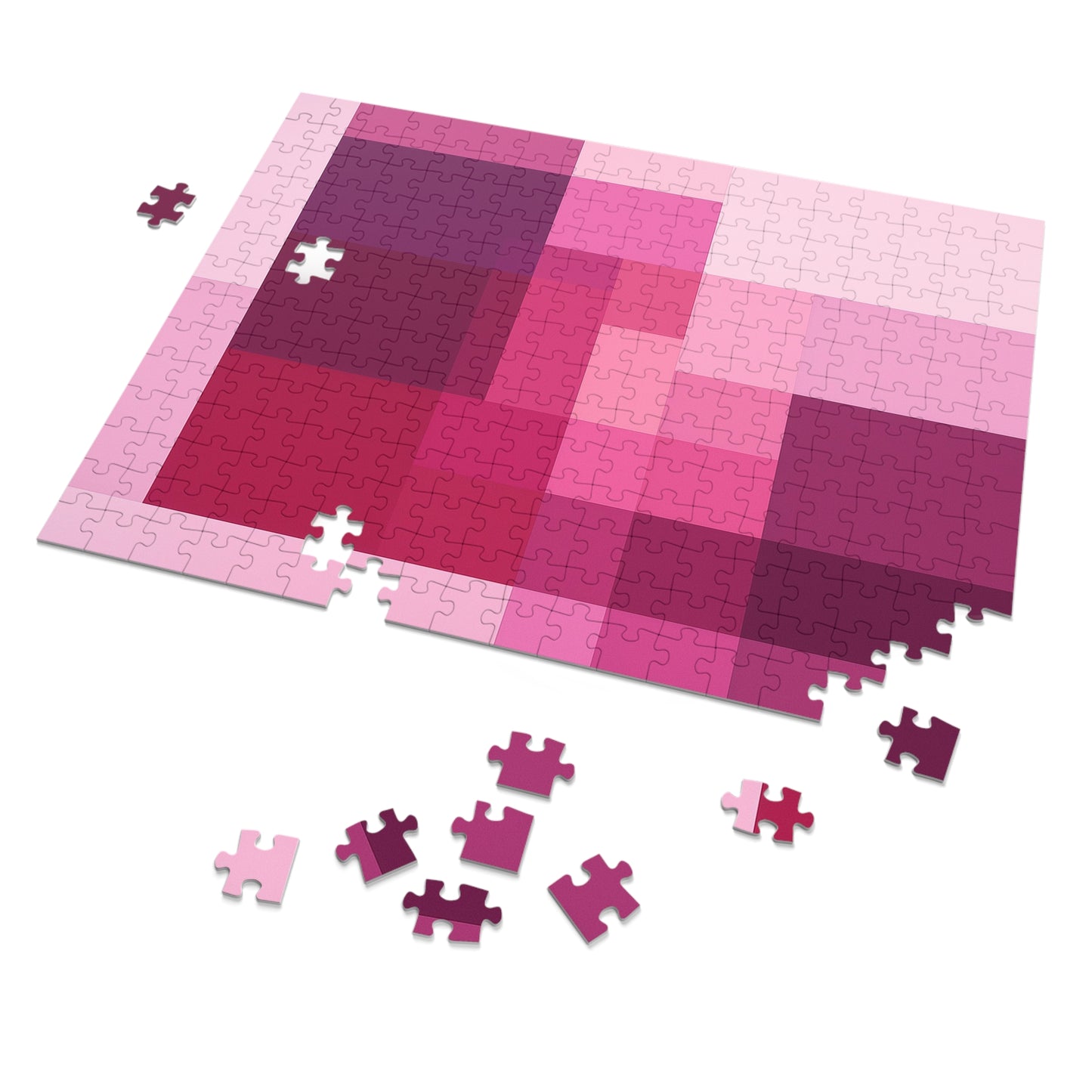 Orchid Wine Mosaic — Color-Block Glaze