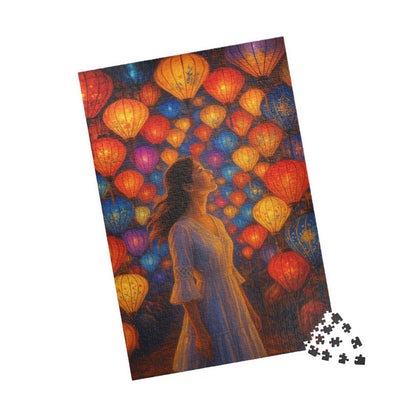 Echoes of Color: A Lantern-lit Reverie