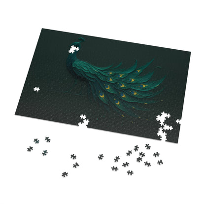 Peacock in Motion — Emerald Drip
