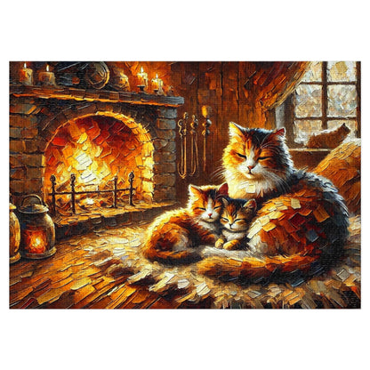 Fireside Whispers: A Mother’s Warmth
