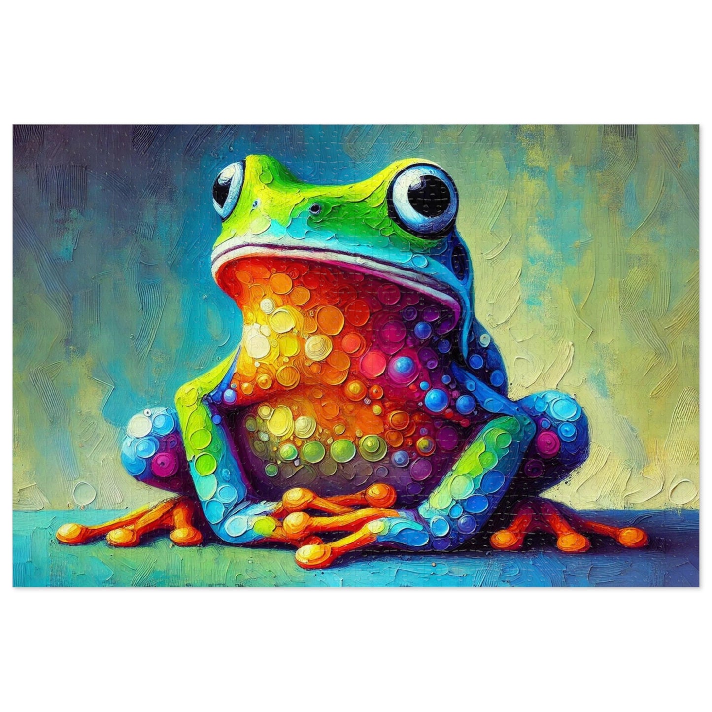 Rainbow Tree Frog: A Bubble Symphony