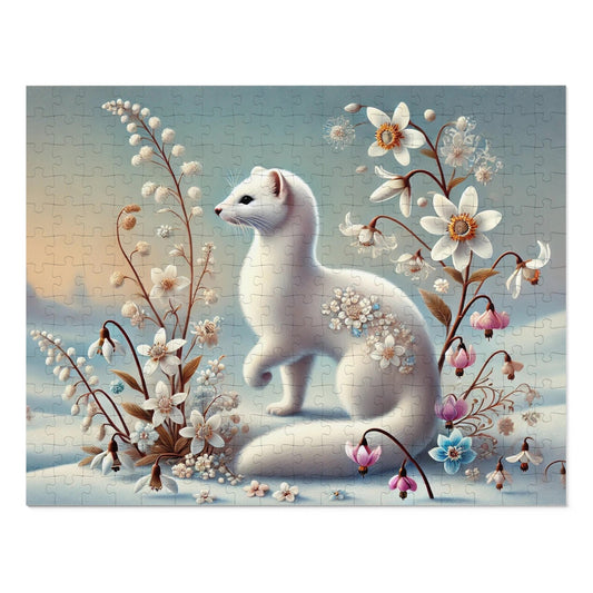 Winter Whispers: The White Weasel and the Flowers of Frost