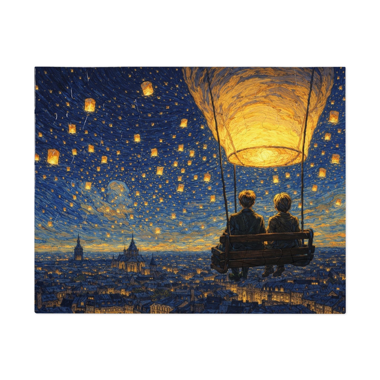 Lantern Sky Serenade: A Quiet Ride for Two