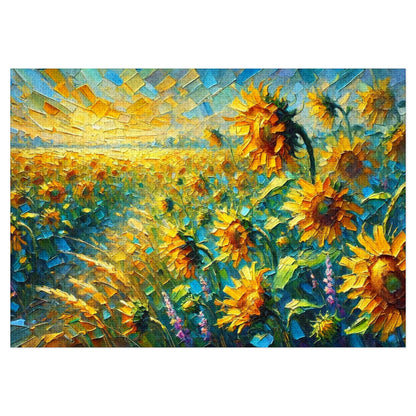 Golden Horizon: Sunflowers in Bloom