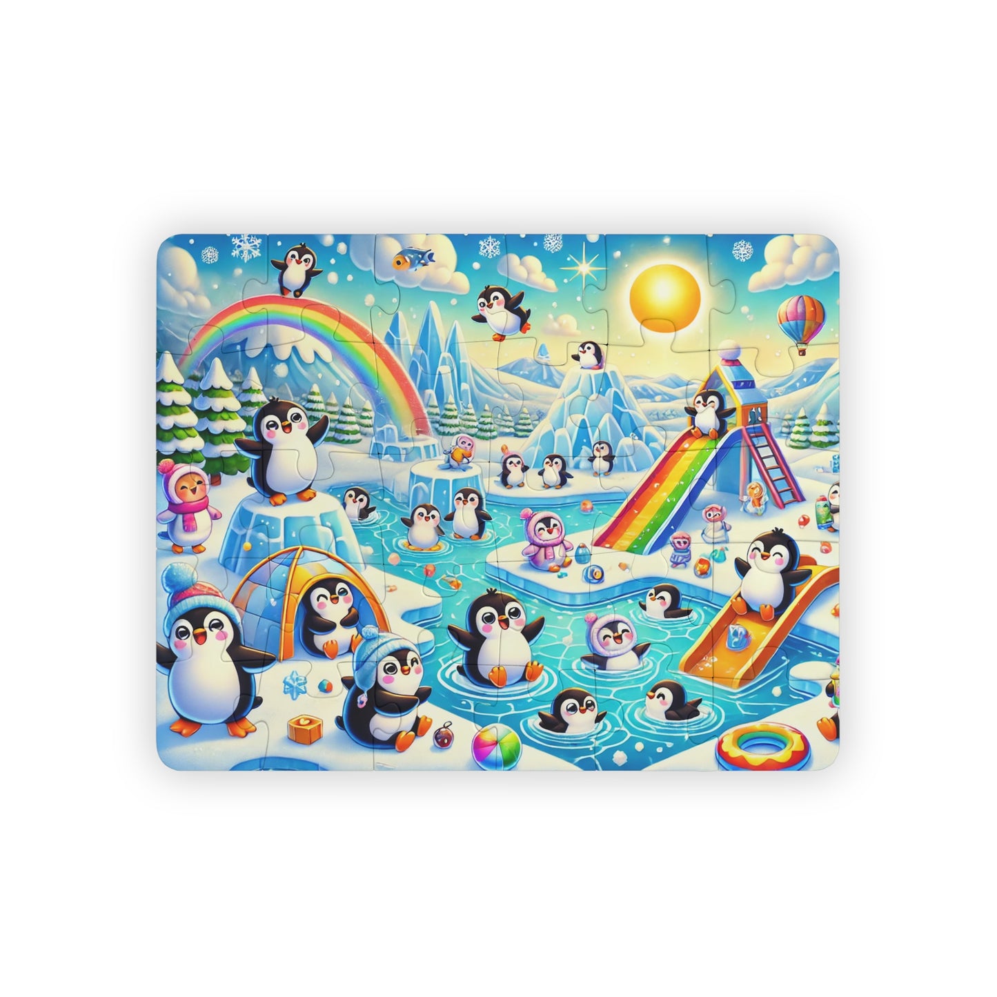Penguin Paradise: A Rainbow Winter Wonderland