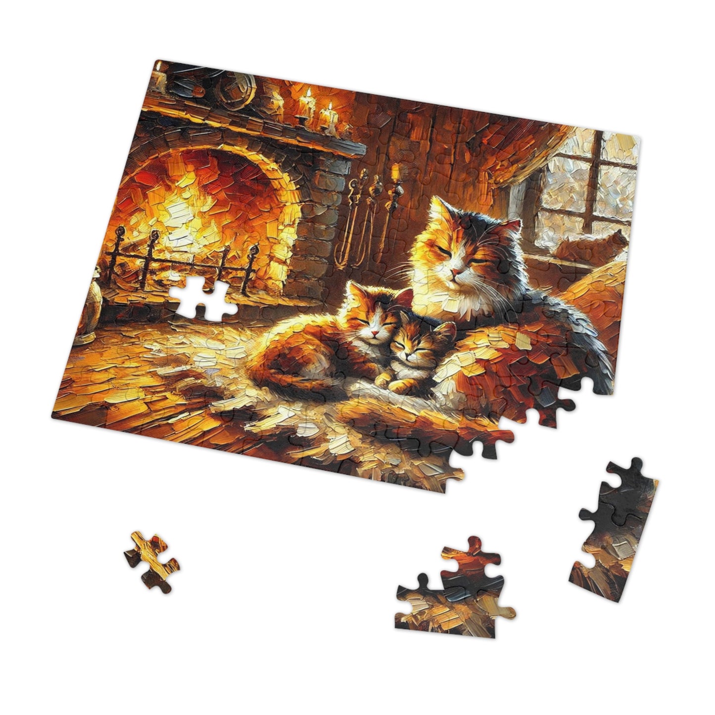 Fireside Whispers: A Mother’s Warmth