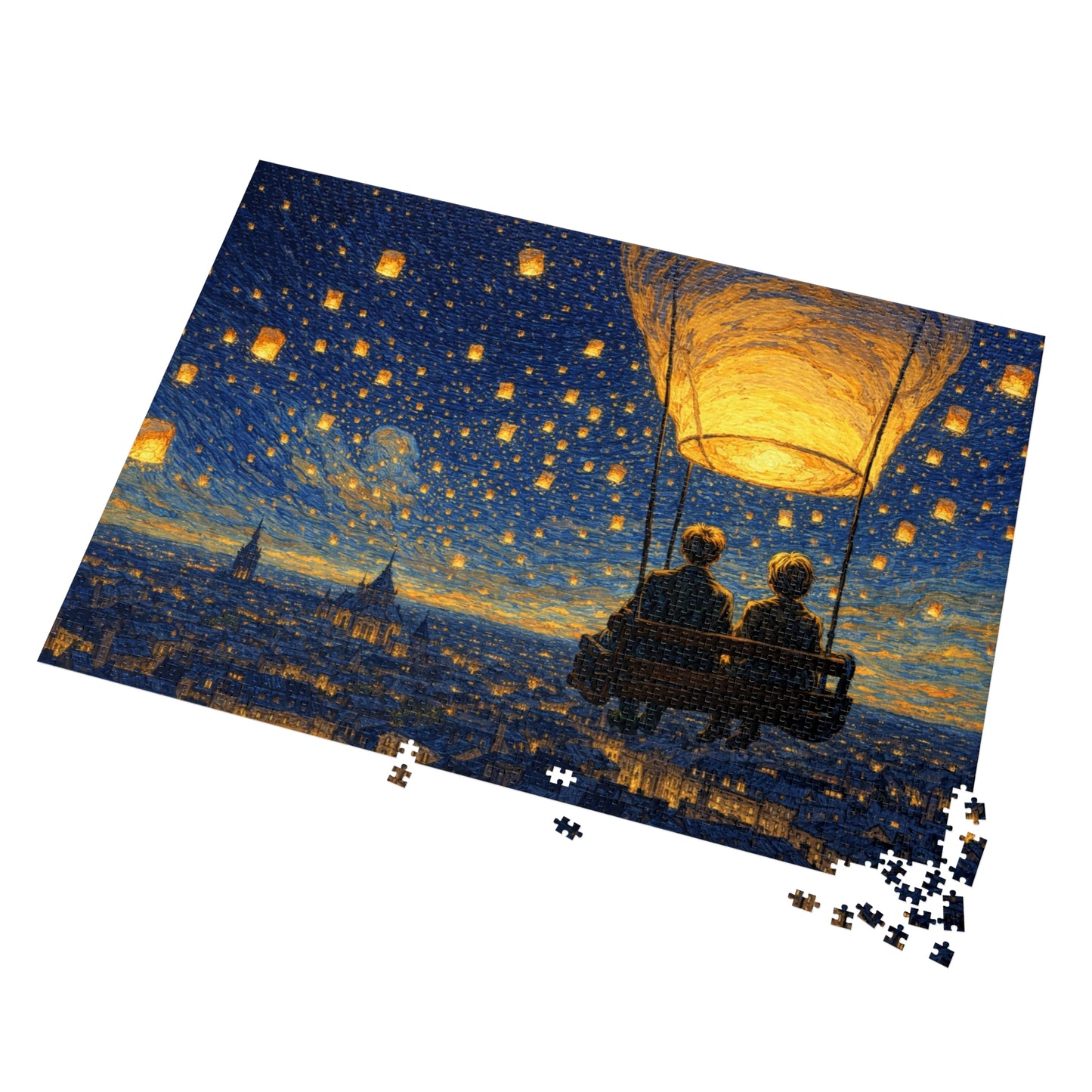 Lantern Sky Serenade: A Quiet Ride for Two