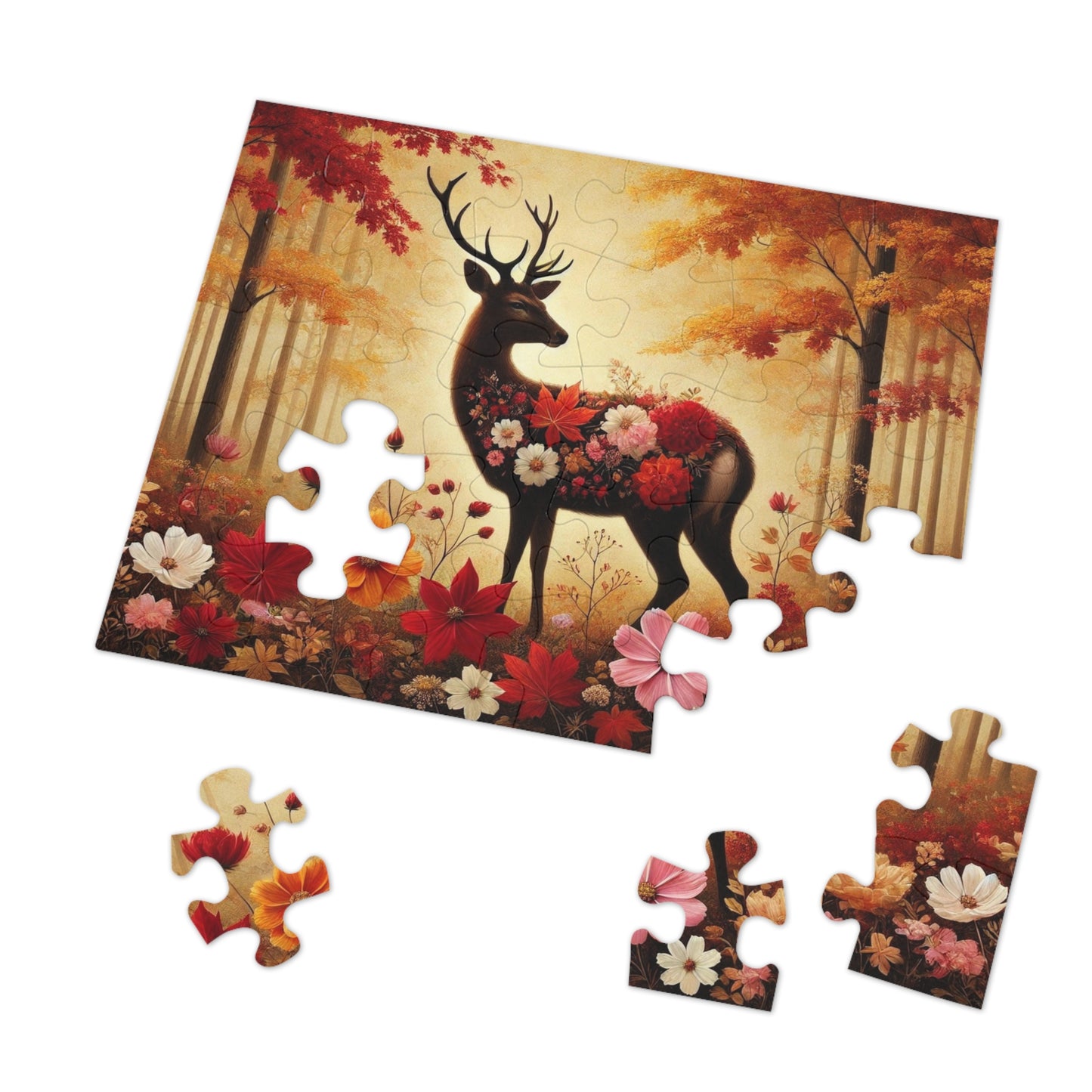 The Autumn Stag: A Forest in Bloom