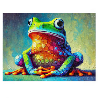 Rainbow Tree Frog: A Bubble Symphony