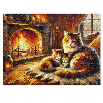 Fireside Whispers: A Mother’s Warmth