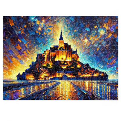 Mont Saint-Michel: A Palette Knife Symphony