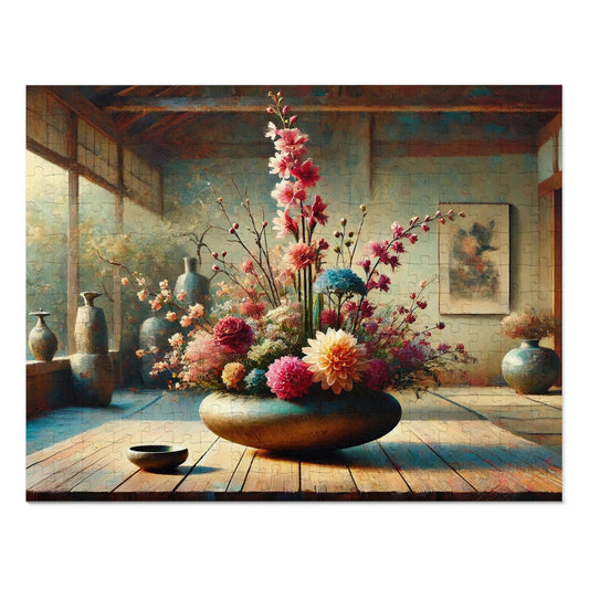 Ikebana Reverie: Harmony in Bloom – Moribana and Jiyuka Styles