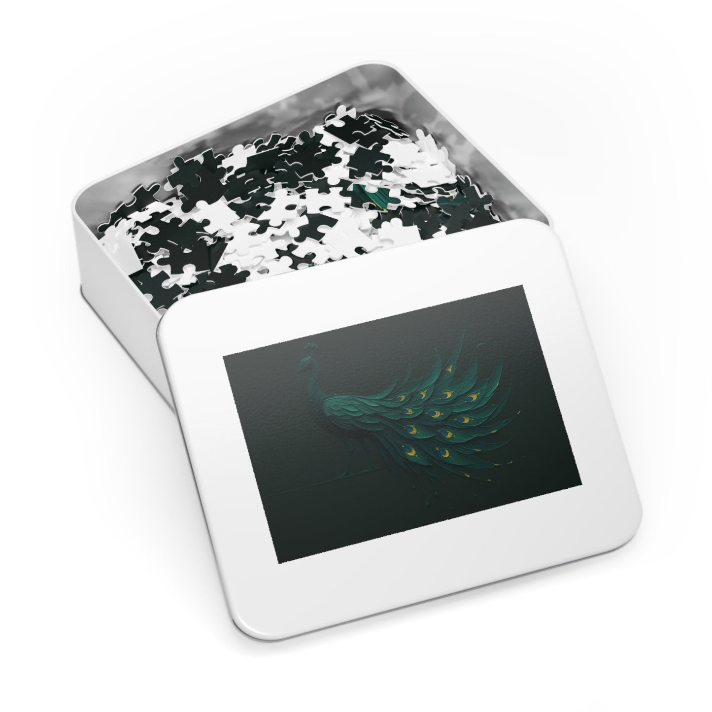 Peacock in Motion — Emerald Drip