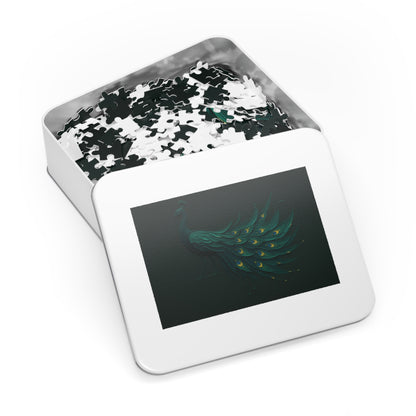 Peacock in Motion — Emerald Drip