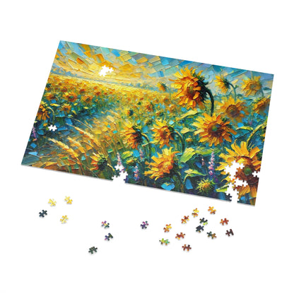 Golden Horizon: Sunflowers in Bloom
