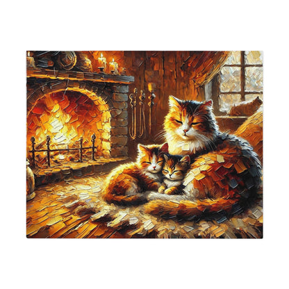 Fireside Whispers: A Mother’s Warmth