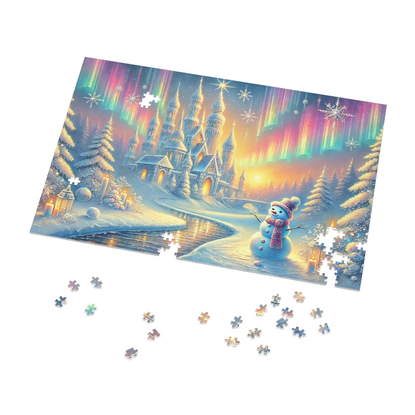 Winterlight Castle: A Puzzle of Snow, Stars, and Northern Wonder
