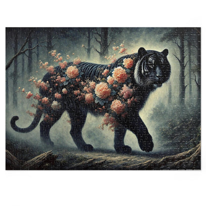 The Floral Tiger: Blossoms in the Shadows