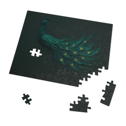 Peacock in Motion — Emerald Drip