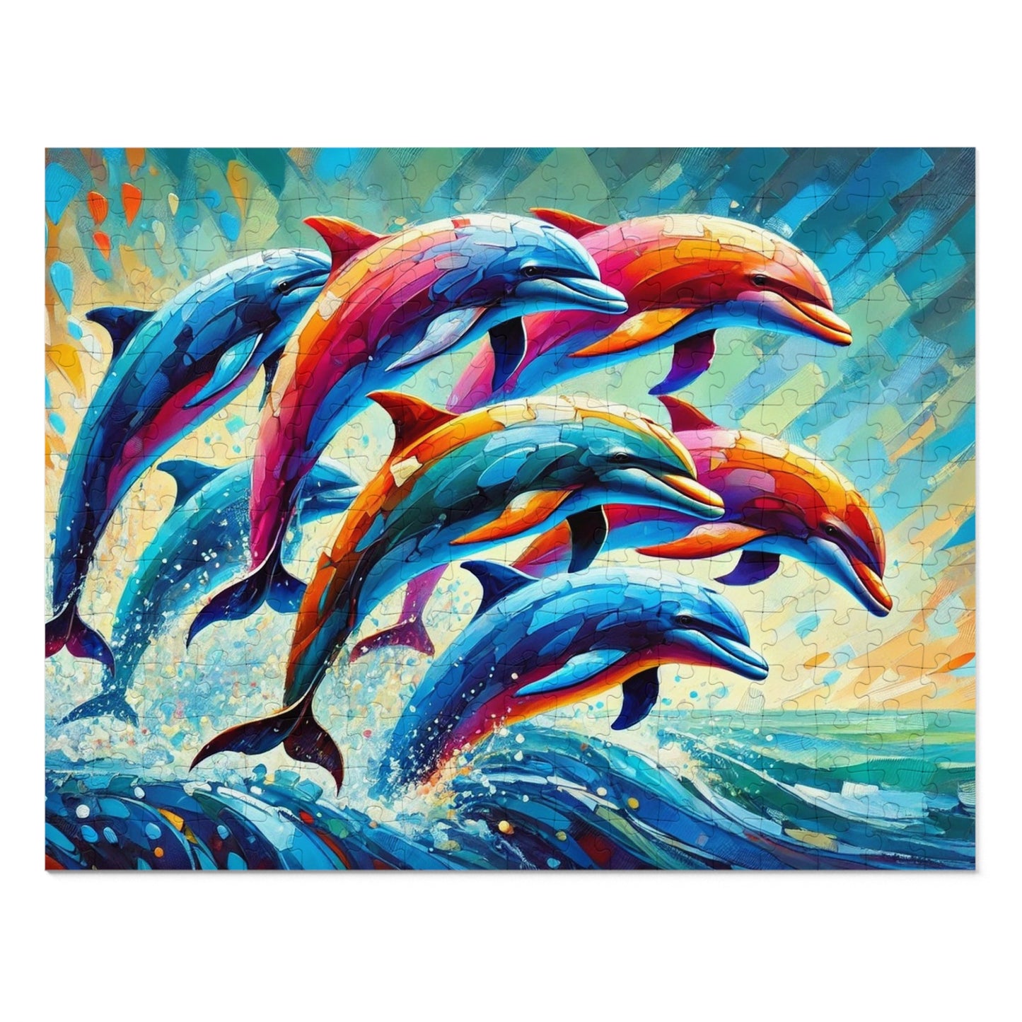 Rainbow Dolphins: A Dance of Ocean Prisma