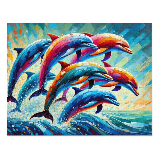 Rainbow Dolphins: A Dance of Ocean Prisma