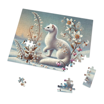 Winter Whispers: The White Weasel and the Flowers of Frost
