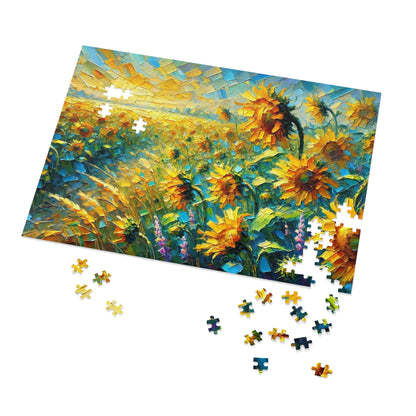 Golden Horizon: Sunflowers in Bloom