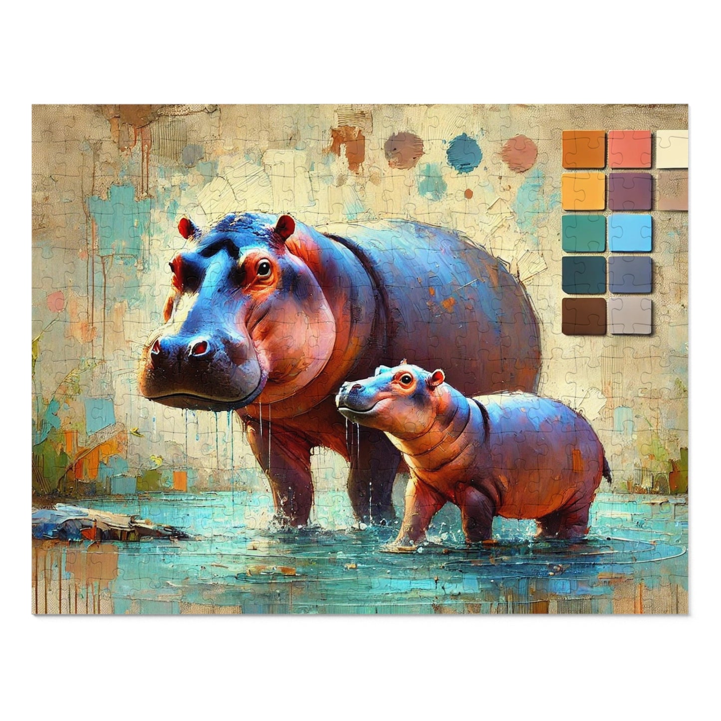 A Hippo Duo: In the Heart of the Wetlands