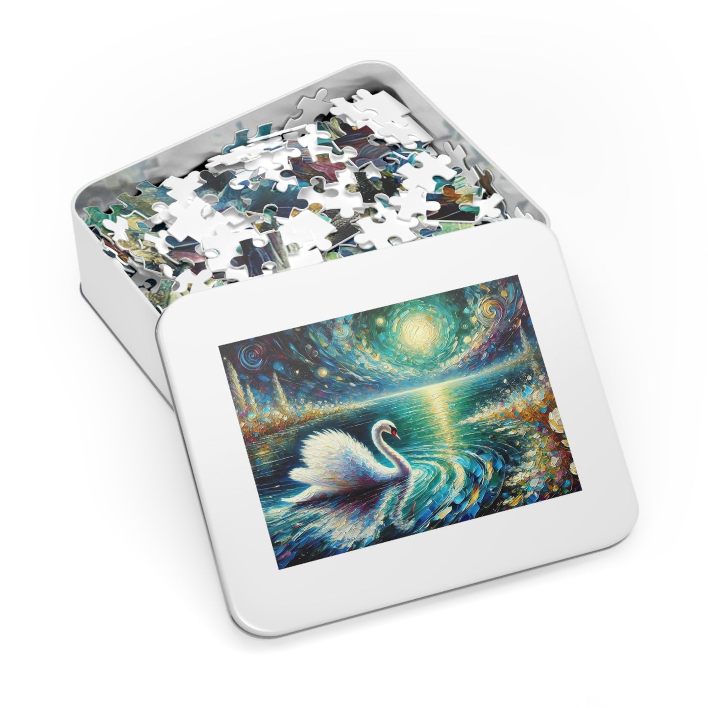 Moonlit Waters: The Grace of the Swan