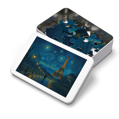 Starry Night Over the Eiffel Tower: A Parisian Dream